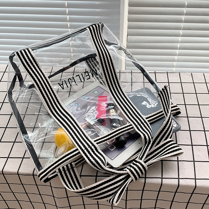 Storage Toiletries Transparent Tote Commute Shopping Bags