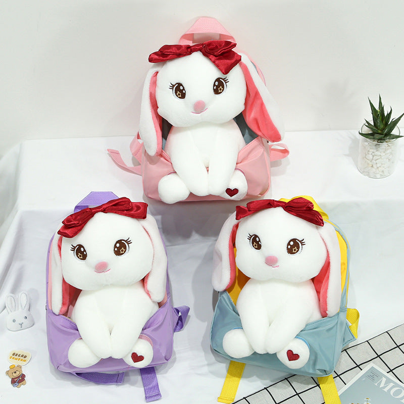 Children's Attractive Cartoon Plush Doll Primary Elementary School Students' Schoolbags