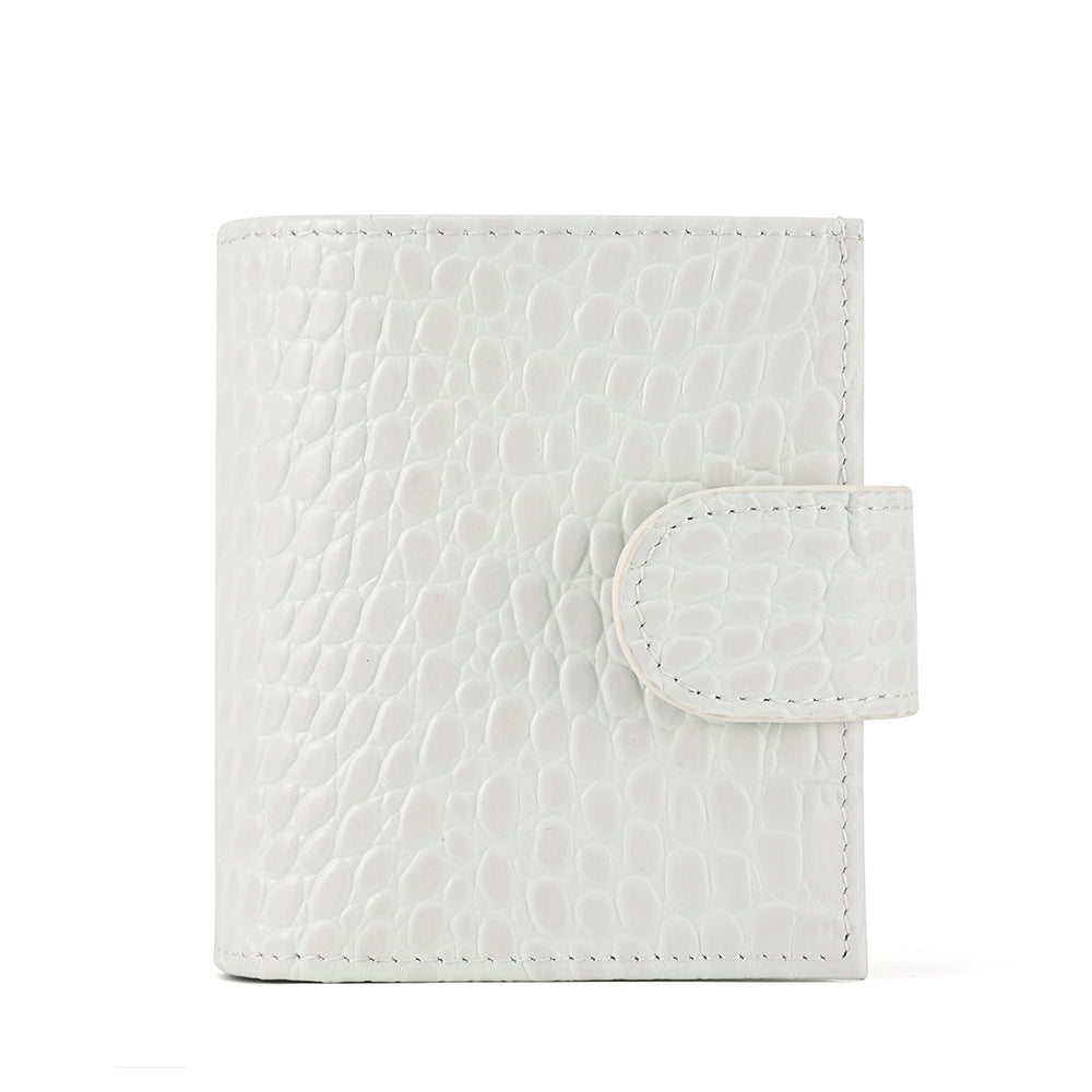 Women's Short Cowhide Mini Creative With Notebook Ladies Wallets