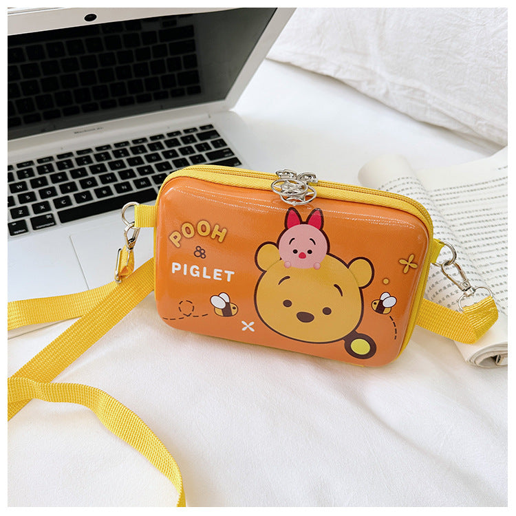 Children's Eggshell Fashion Cute Classic Cartoon Square Children's Shoulder Bags