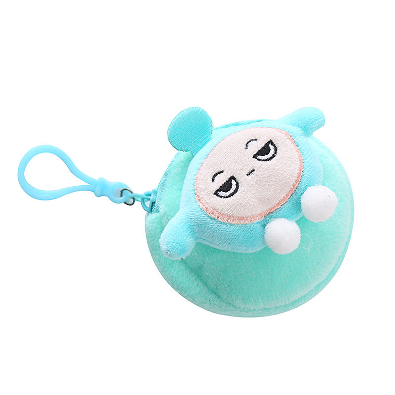 Cartoon Plush Jumping Ball Cute Pendant Coin Purses