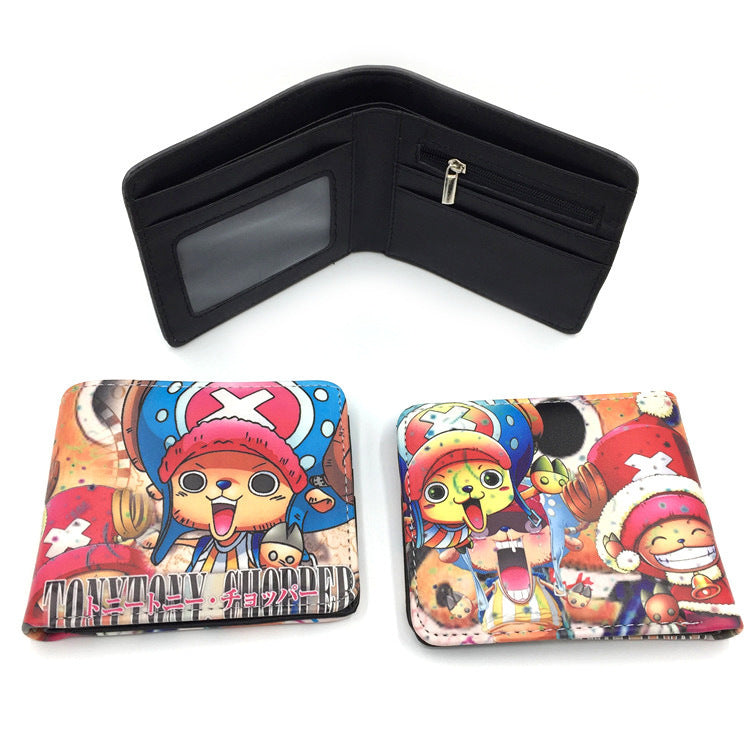 Piece Anime Peripheral Short Trendy Unique Ladies Wallets