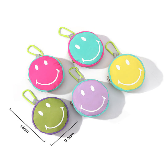 Women's & Men's & Cartoon Candy Color Smiling Face Coin Purses