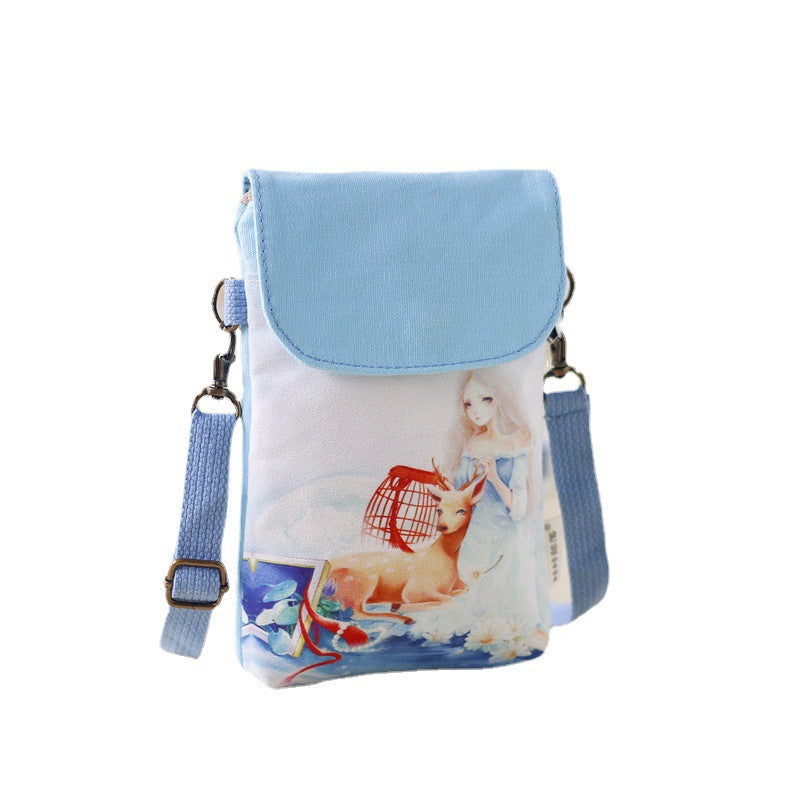 Sacs pour téléphone à main en toile tribale Kaka, impression couleur tendance pour femmes