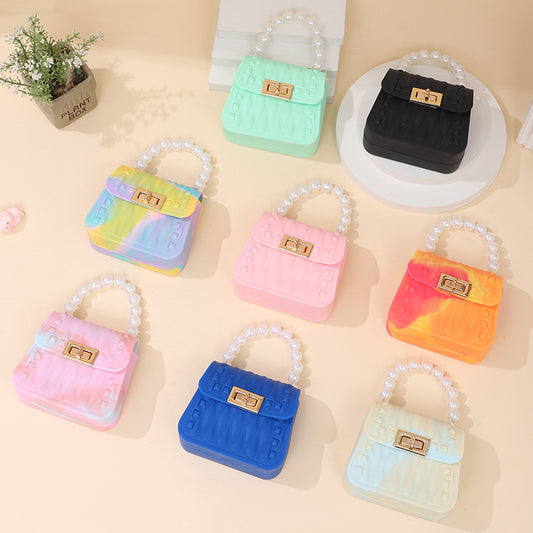 Silicone Mini Leaf Pattern Jelly Single Coin Purses