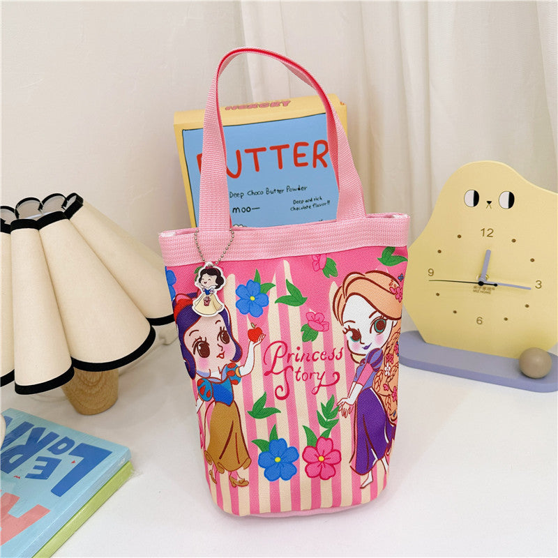 Children's Anime Bucket Portable Canvas Korean Style Children's Shoulder Bags