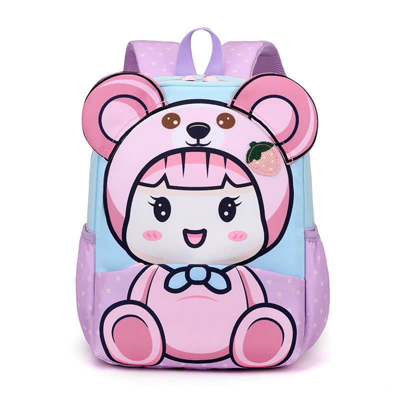 Children's Cute Cartoon Doll Western Style Snack Kindergarten School Bags