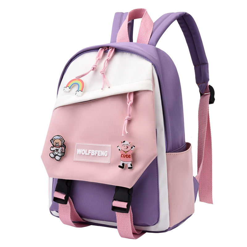 Children's Autumn Boys Senior Class Nylon Grade Kindergarten School Bags