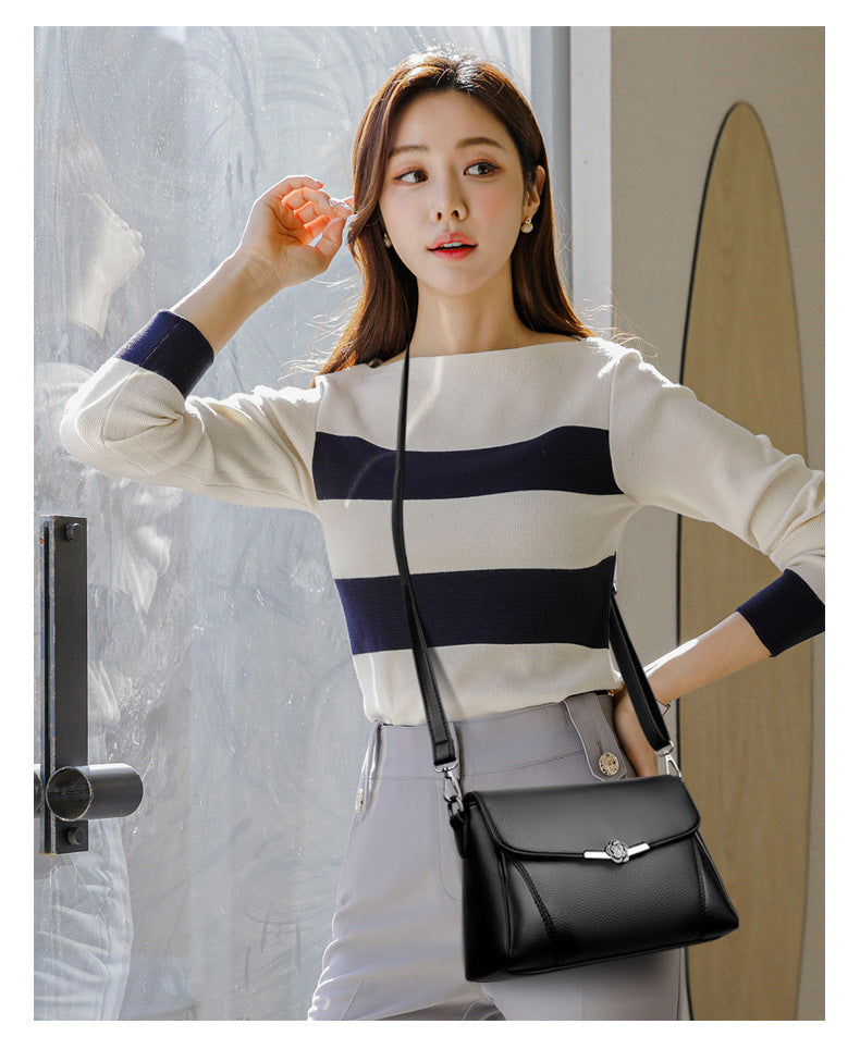 Women's Korean Style Pouches Trendy Mom Fashionable Crossbody Bags