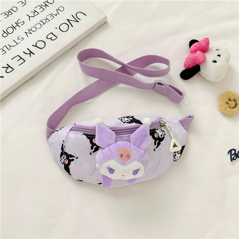 Children's Cartoon Doll Oxford Cloth Pattern Large Children's Waist Packs