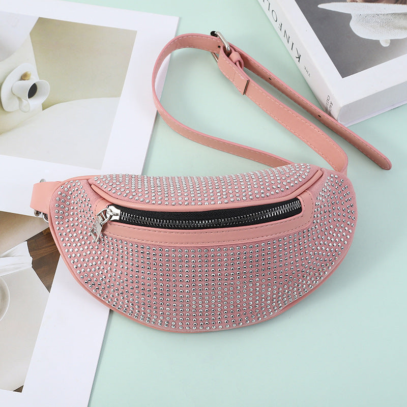 Women's Cool Luxury Rhinestone Fashion Chain Waist Packs