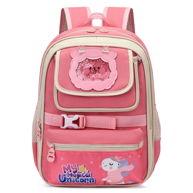 Children's First-class Cute Cartoon Burden Relief Spine Kindergarten School Bags