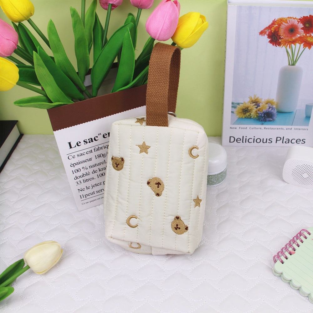 Korean Style Cute Star Moon Bear Heart Cosmetic Bags