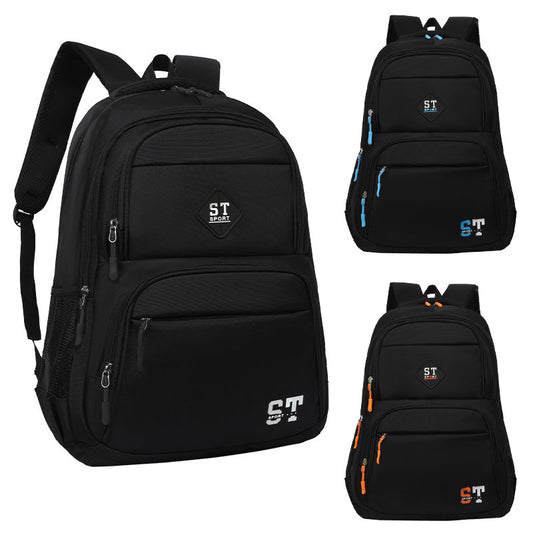 Urban Simple Letter Printing College Computer Backpacks