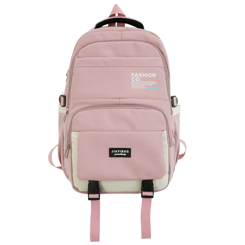 Korean Style Large Capacity Couple Fashion Letter Backpacks