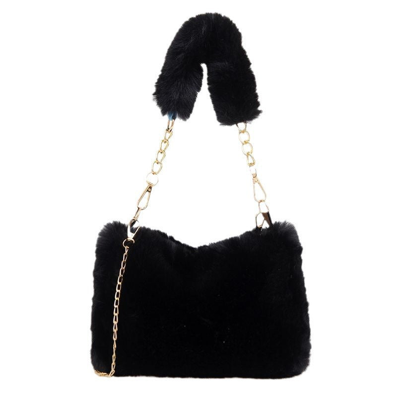 Fashion Tote Niche Chain Plush Korean Crossbody Bags