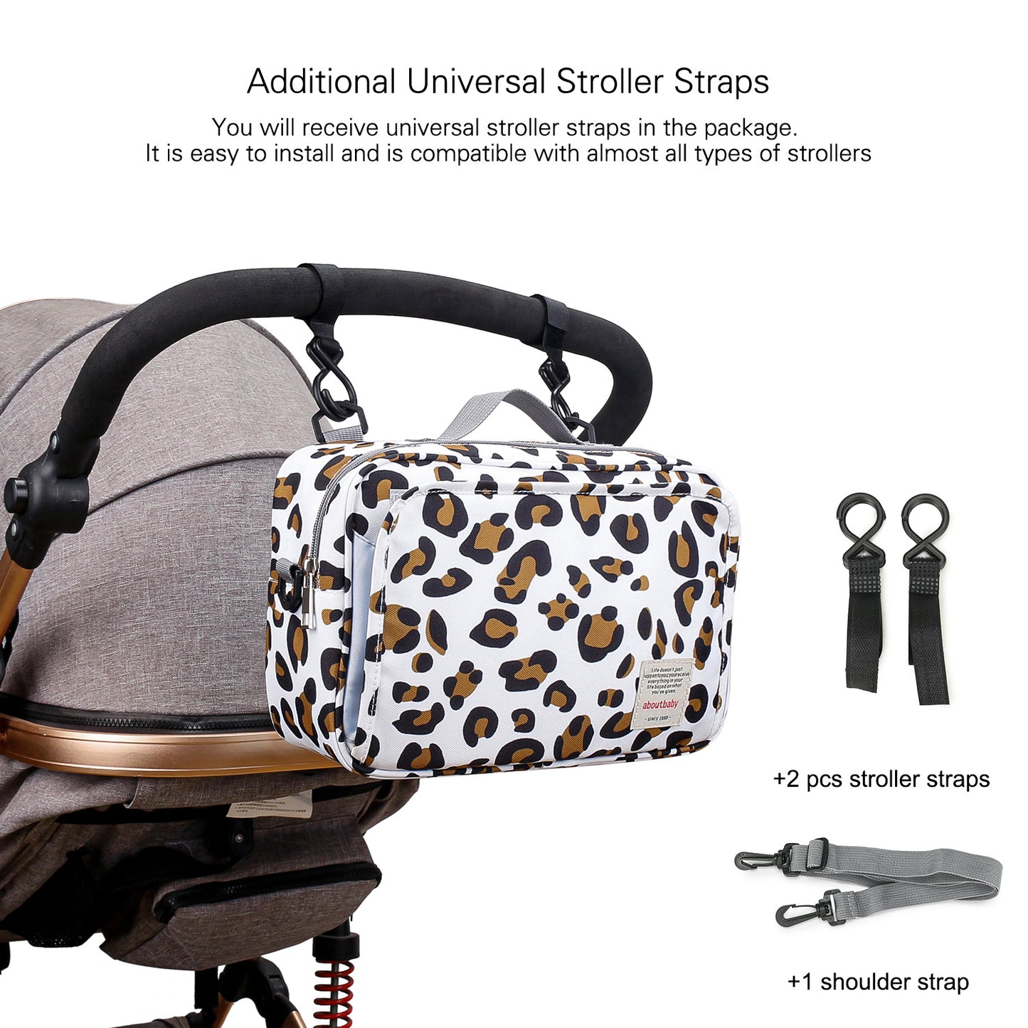 Printed Stroller Storage Pannier Diaper Mother Bags