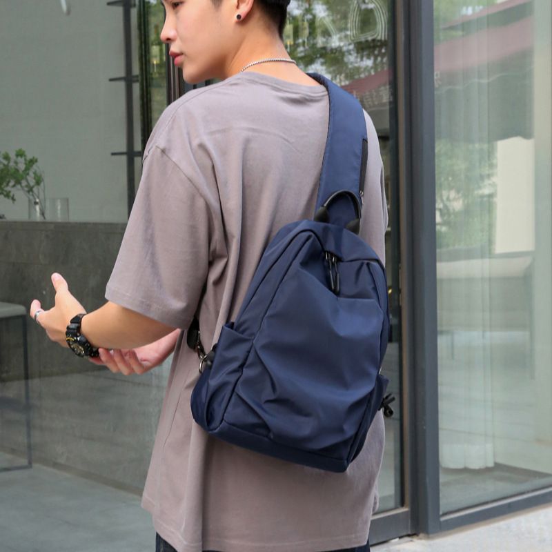 Men's Korean Fashion Waterproof Oxford Cloth Large Backpacks