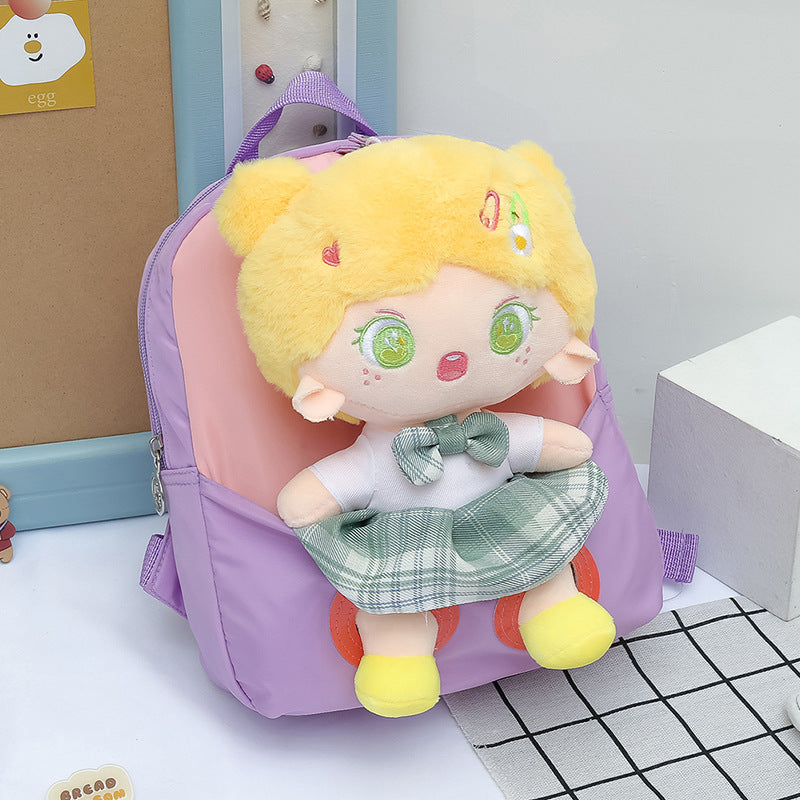 Children's Cartoon Doll Stitching Cute Princess Elementary School Students' Schoolbags