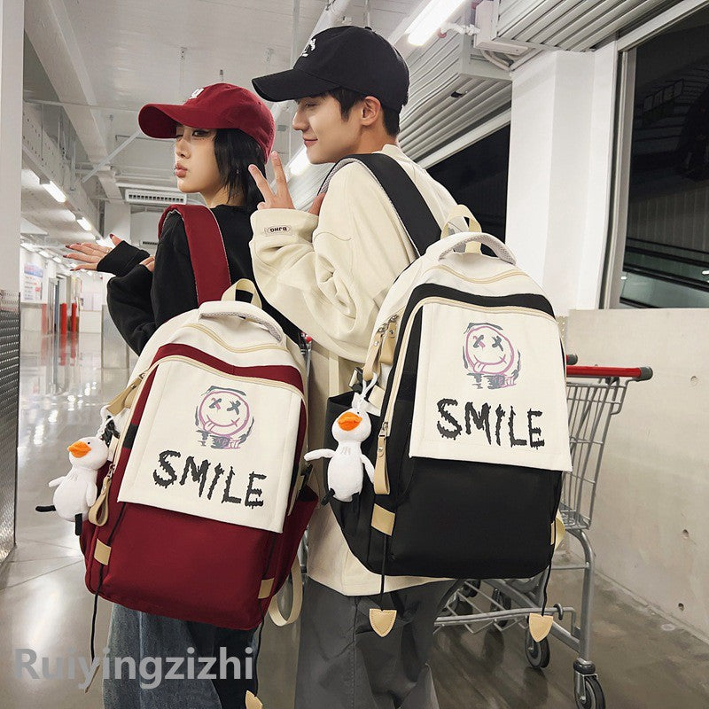 High Male Couple Junior Primary Large Backpacks