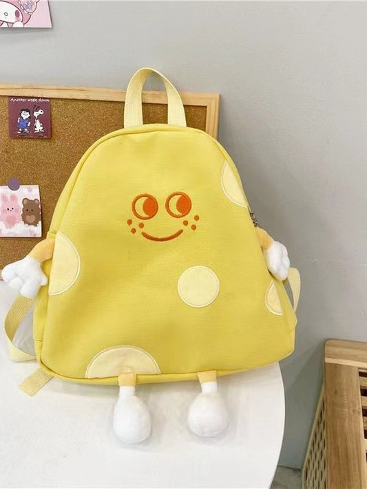 Large Capacity Cute Cheese Campus Cartoon Backpacks