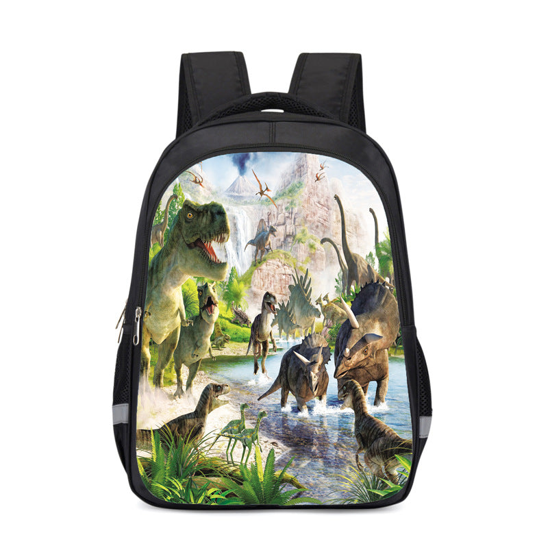 Boy Dinosaur Grade Waterproof Cartoon Burden Middle School Students' Schoolbags