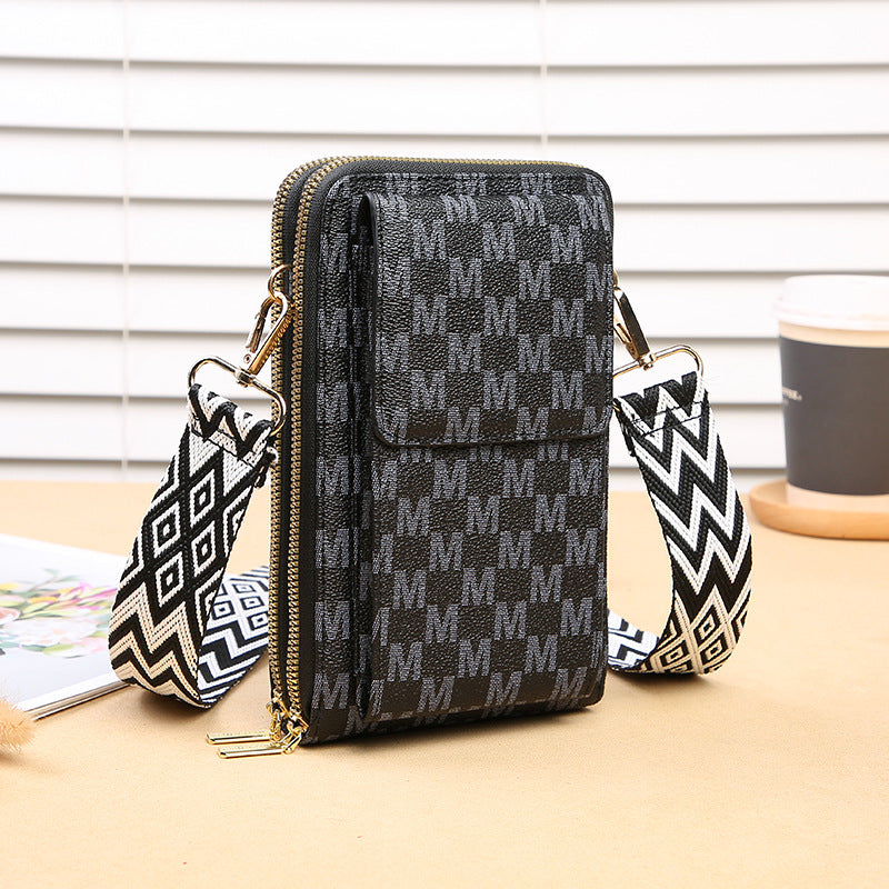 Women's Mobile Korean Large Capacity Fashion Zipper Phone Bags