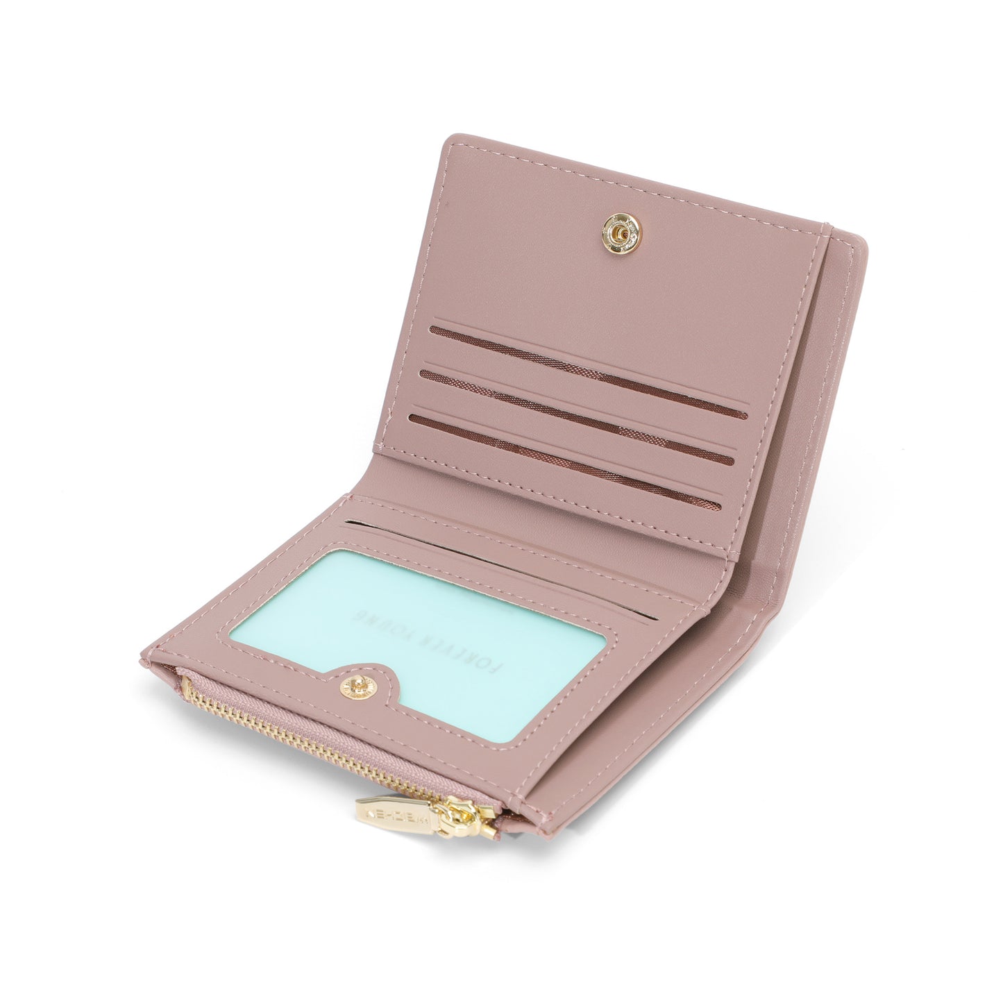 Porte-cartes de Style coréen pour femmes, imprimé court, double fermeture éclair