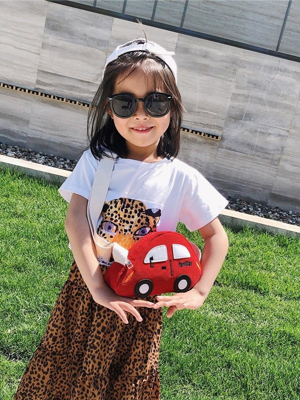 Children's Korean Style Cartoon Car Mini Fashion Children's Shoulder Bags