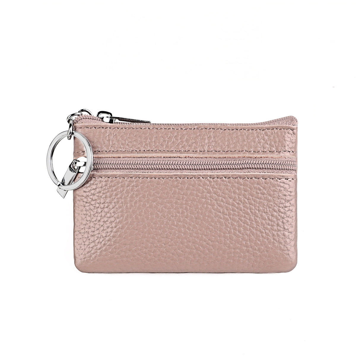 Charmant petit porte-monnaie court en cuir véritable, cadeau