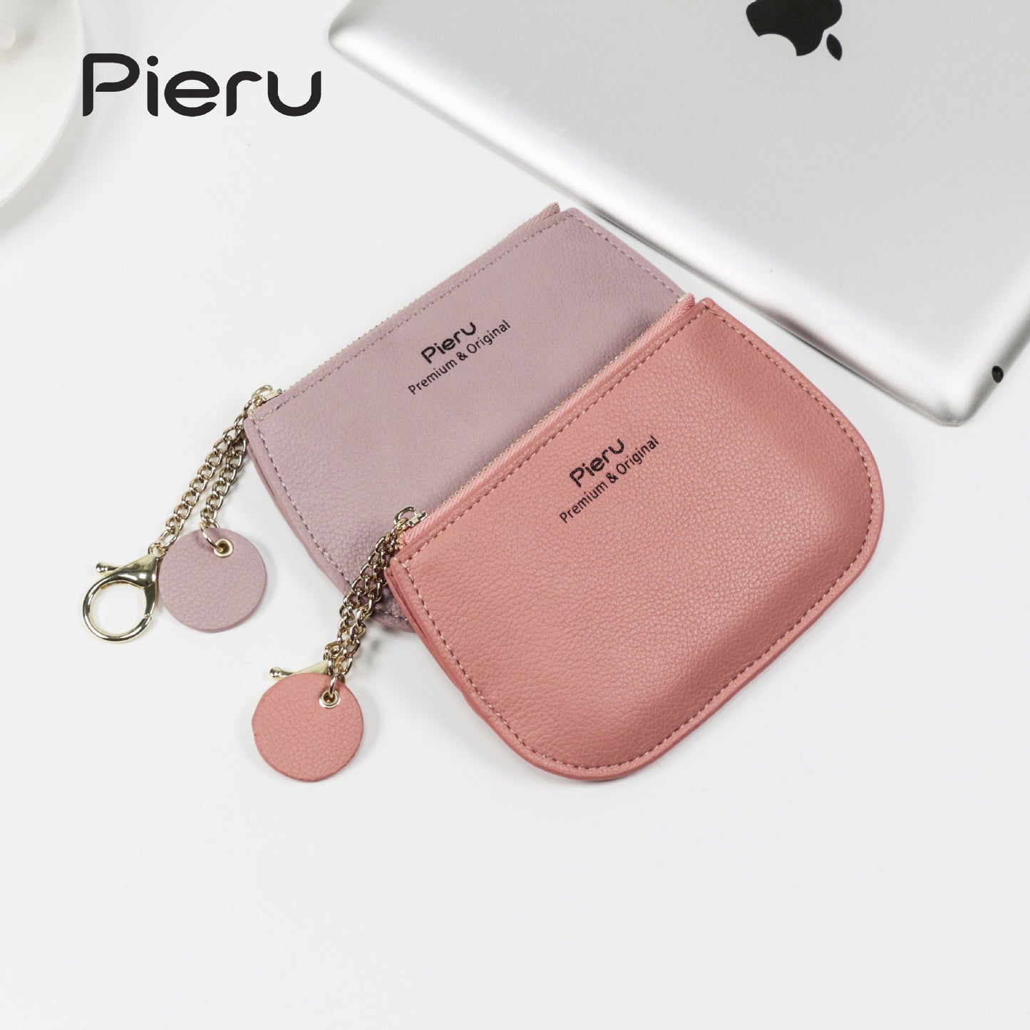 Women's Texture Fashion Zipper Mini Fresh Storage Coin Purses