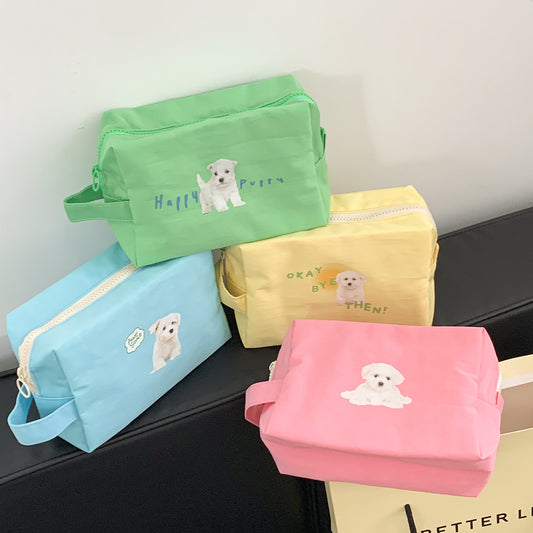 Repair Dog Cute Salt Portable Large Capacity Cosmetic Bags