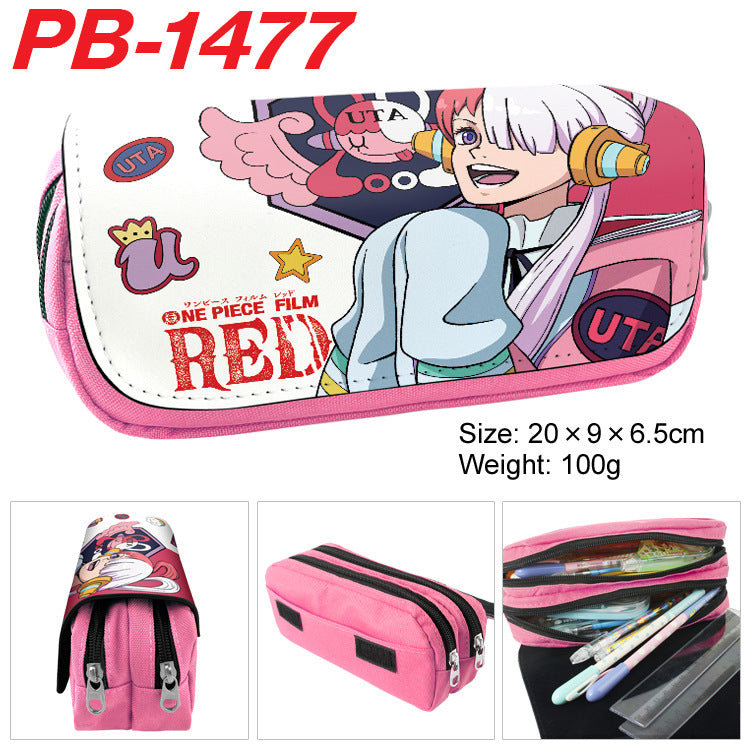 Piece Anime Color Picture Pencil Cartoon Large Capacity Double Ladies Wallets