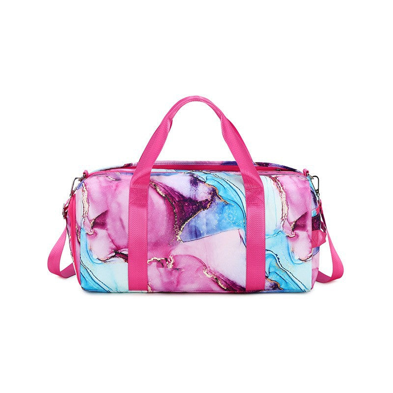 Women's Capacity Waterproof Iti Printing Swimming Sport Travel Bags