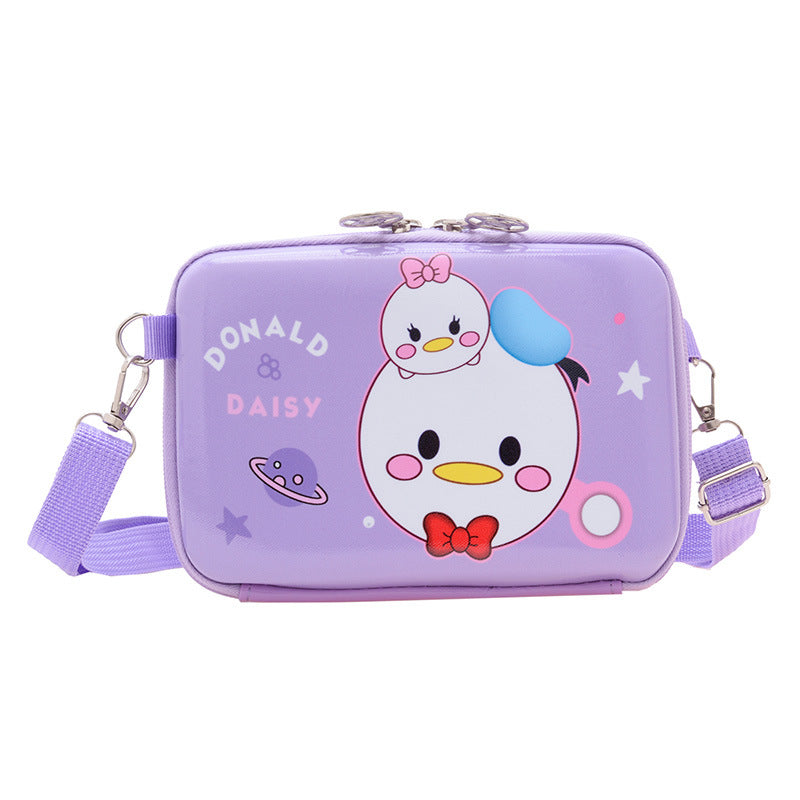 Children's Eggshell Fashion Cute Classic Cartoon Square Children's Shoulder Bags