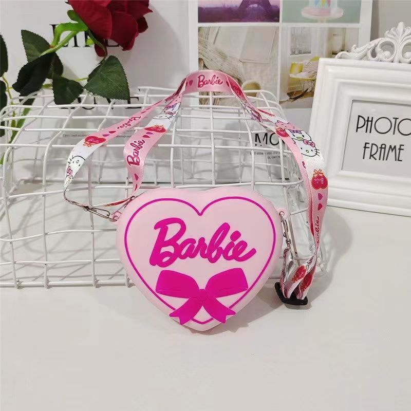 Porte-monnaie pour enfants, une pièce, Barbie Love, petit dessin animé mignon