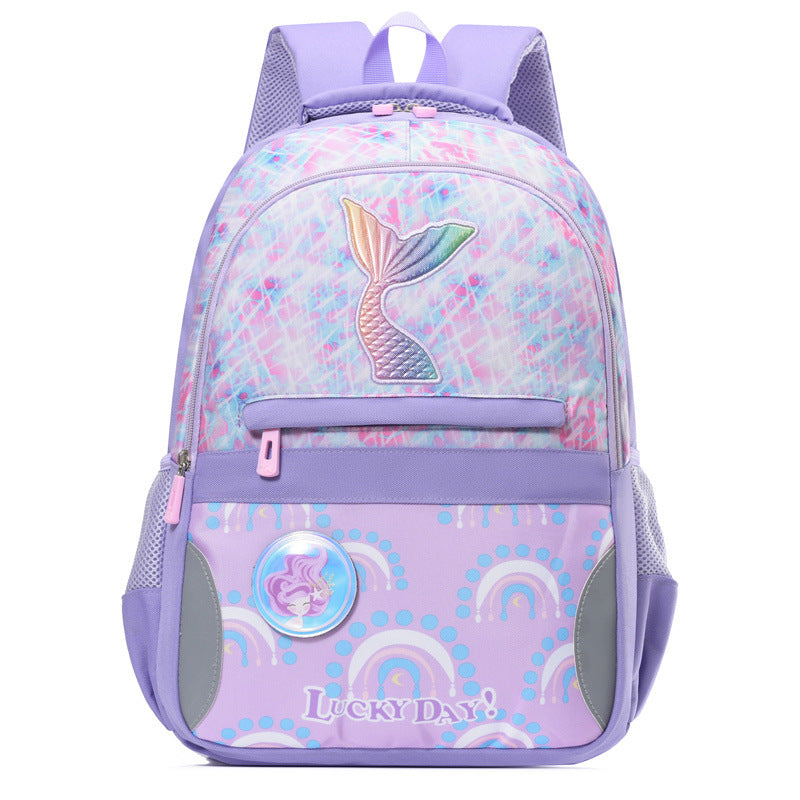 Grade Cartoon Large Capacity Burden Reduction Elementary School Students' Schoolbags