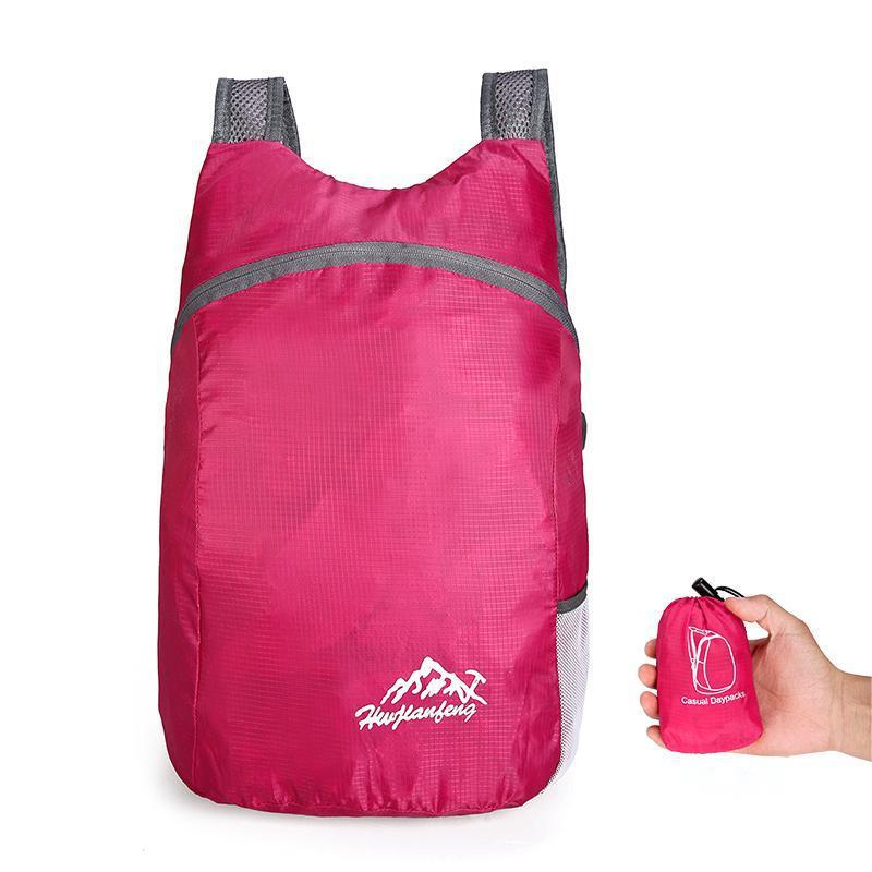 Women's & Men's & Folding Storage Skin Waterproof Printed Sports Backpacks