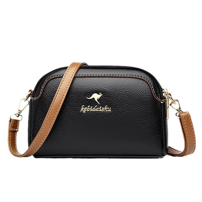 Women's Kangaroo Small Minority Soft Leather Mother Crossbody Bags