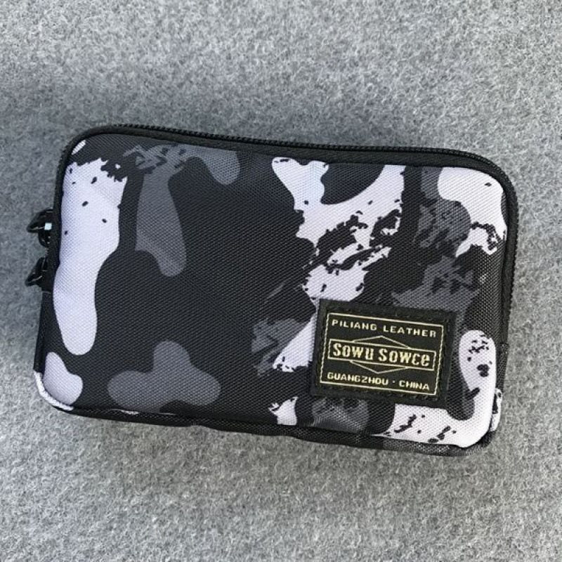 Personnalité féminine fermeture éclair courte pochette de rangement porte-monnaie