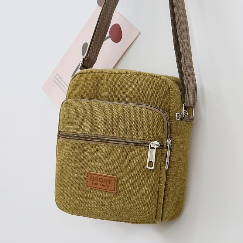 Men's Thickened Canvas Business Unisex Ticket Collection Men's Messenger Bags