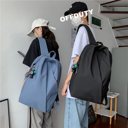 Men's Simple Korean Style Fashion Trend Early High Backpacks