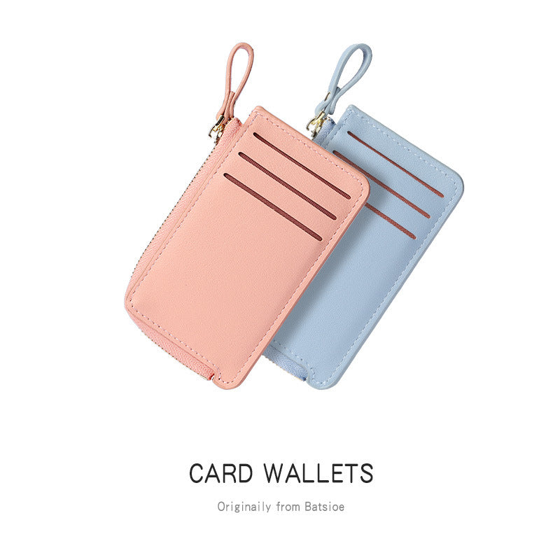 Women's Korean Mini Zipper Simple Fashion Short Coin Purses