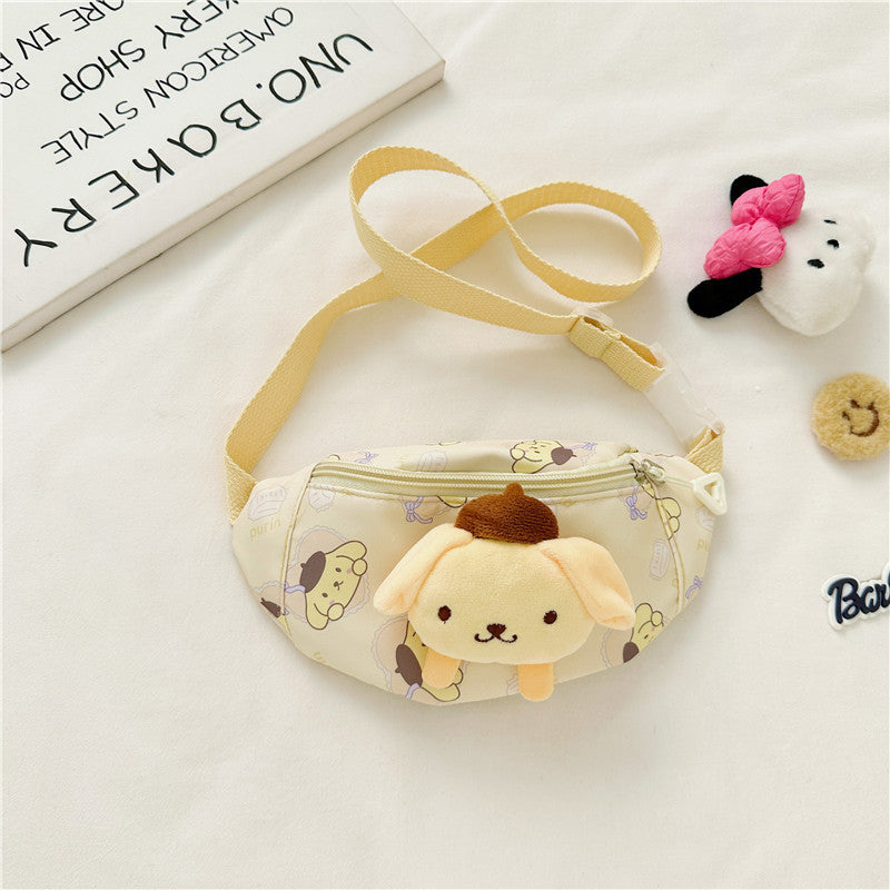 Children's Cartoon Doll Oxford Cloth Pattern Large Children's Waist Packs