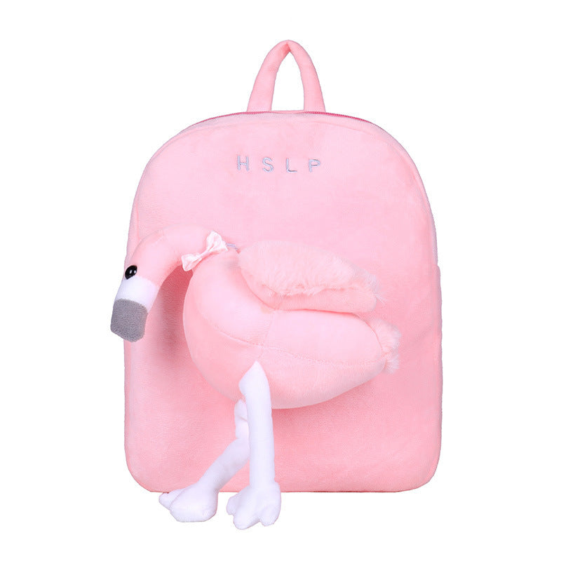 Children's Creative Korean Cartoon Cute Plush Boys Elementary School Students' Schoolbags