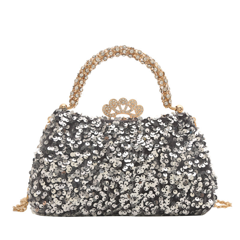 Sacs à bandoulière à paillettes à la mode pour robe de banquet et dîner