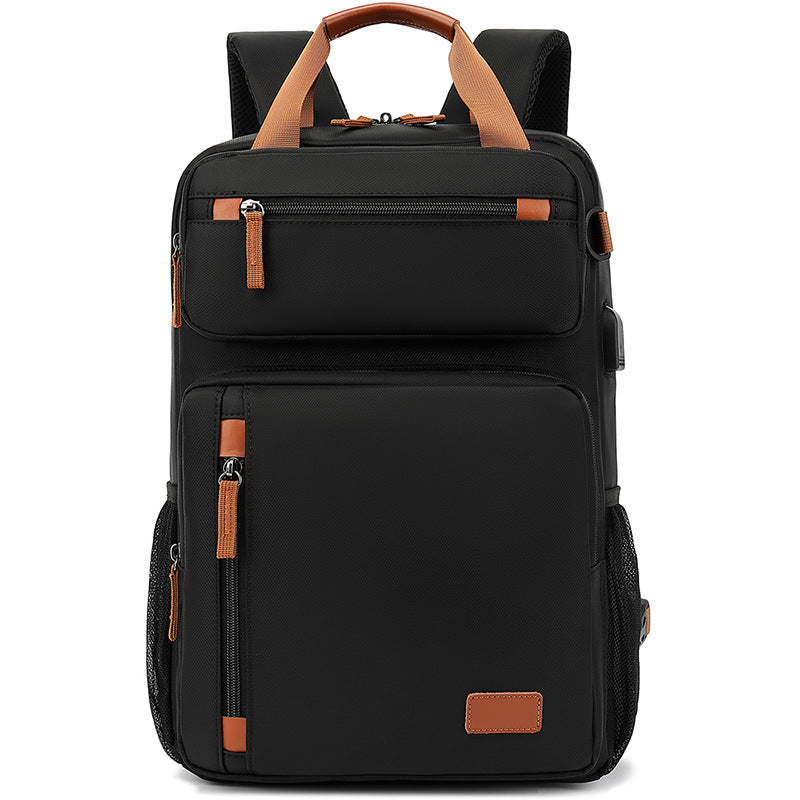 Men's Stylish Business Charging Retro Computer Backpacks