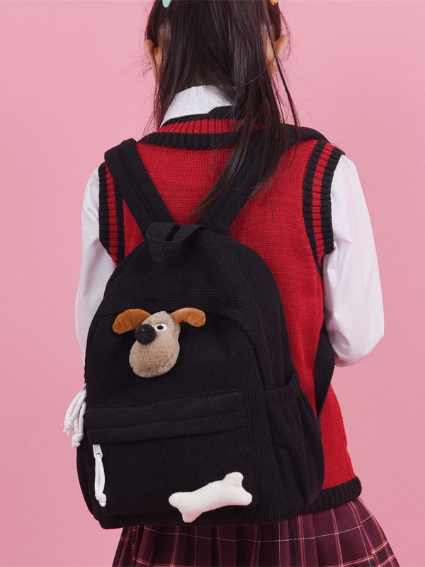 Children's Creative Style First-class Corduroy Large Class Backpacks