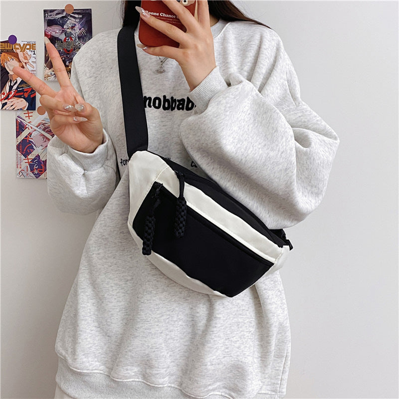 Style Large Capacity Female College Simple Waist Packs