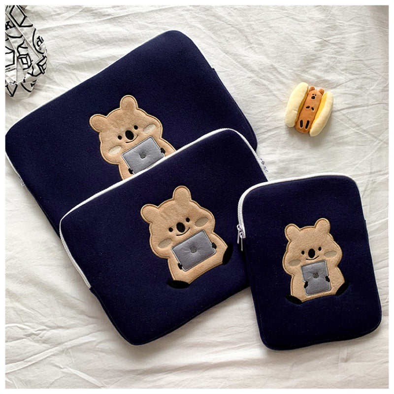 Animation Koala Embroidered Pc Liner Protective Bags